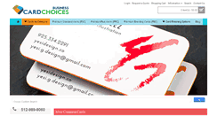 Desktop Screenshot of businesscardchoices.com